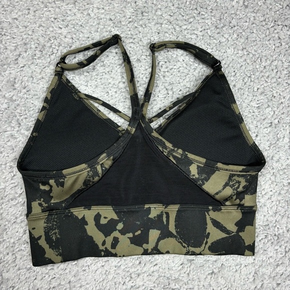 Nike Sports Bra Womens Extra Small Activewear Casual Gym Athleisure Neon Logo - Picture 3 of 3